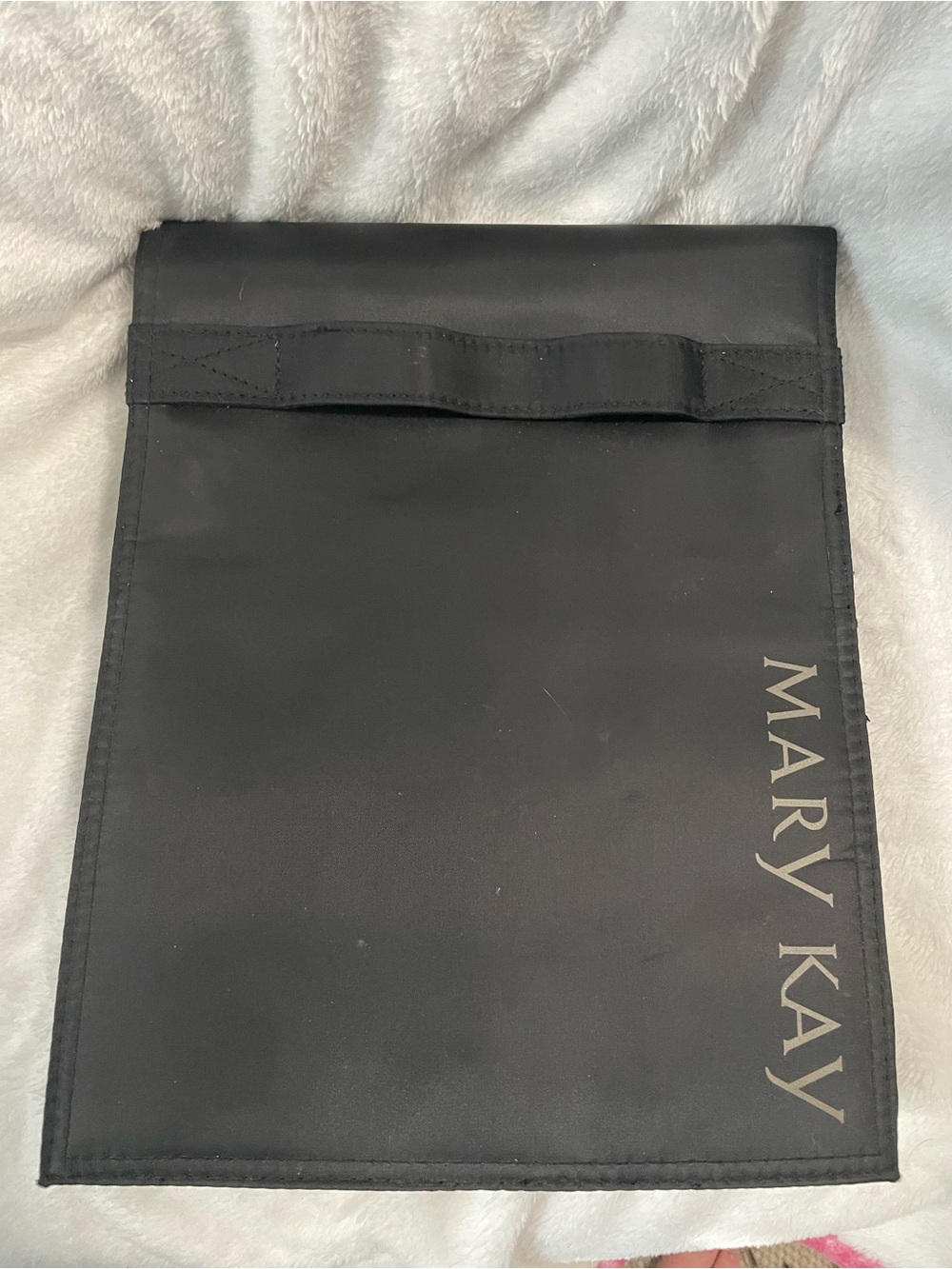 Mary Kay Black Fold-Over Cosmetic Pouch